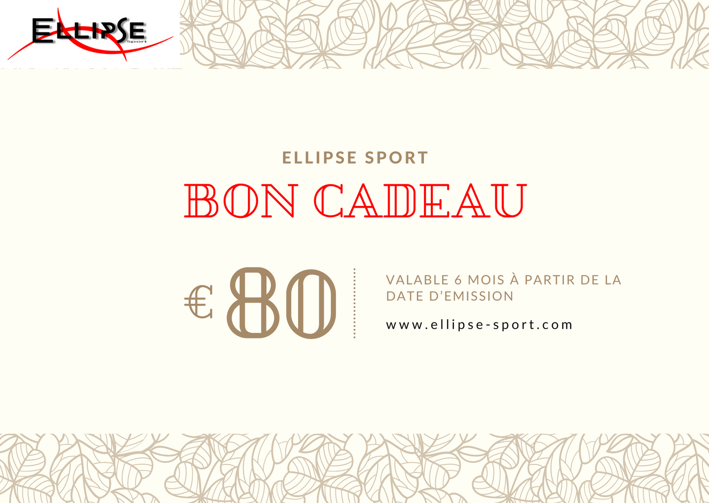 Carte-cadeaux Ellipse Sport