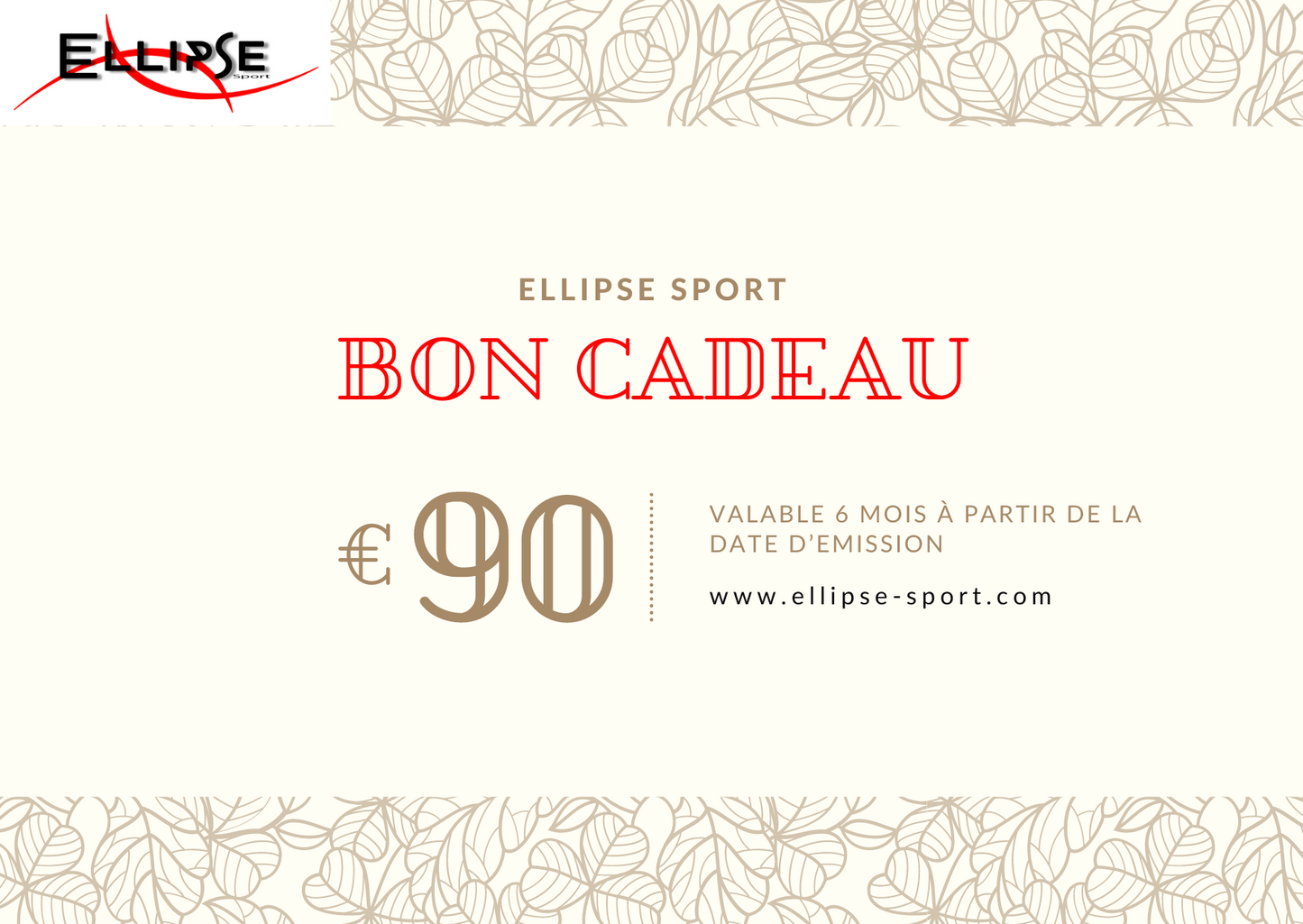 Carte-cadeaux Ellipse Sport