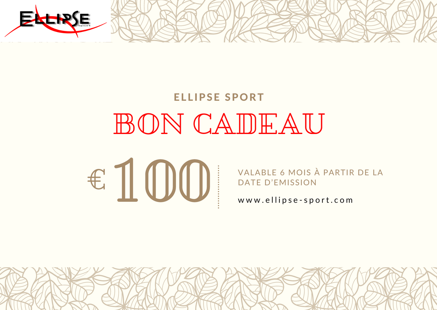 Carte-cadeaux Ellipse Sport