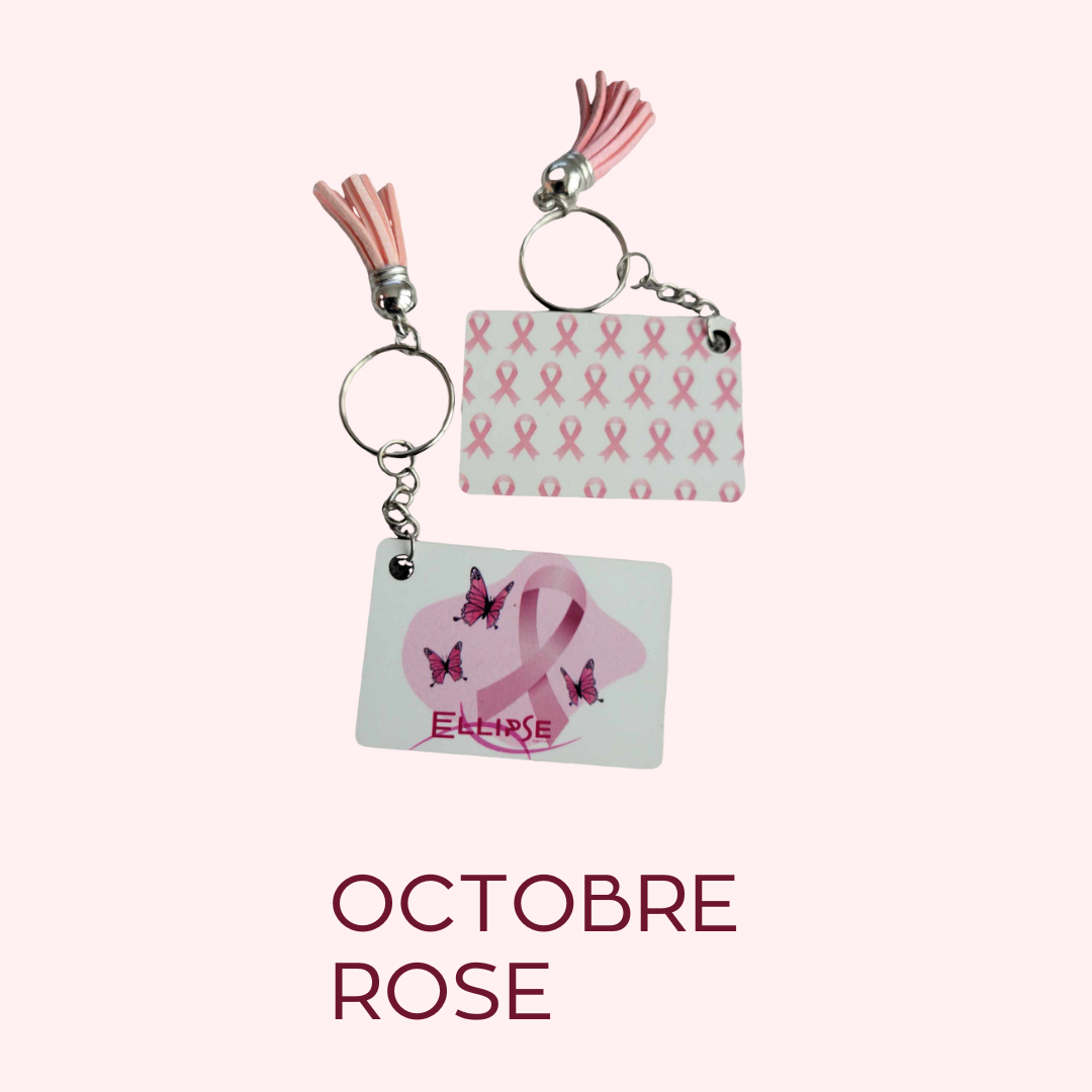 Porte-clés Octobre Rose