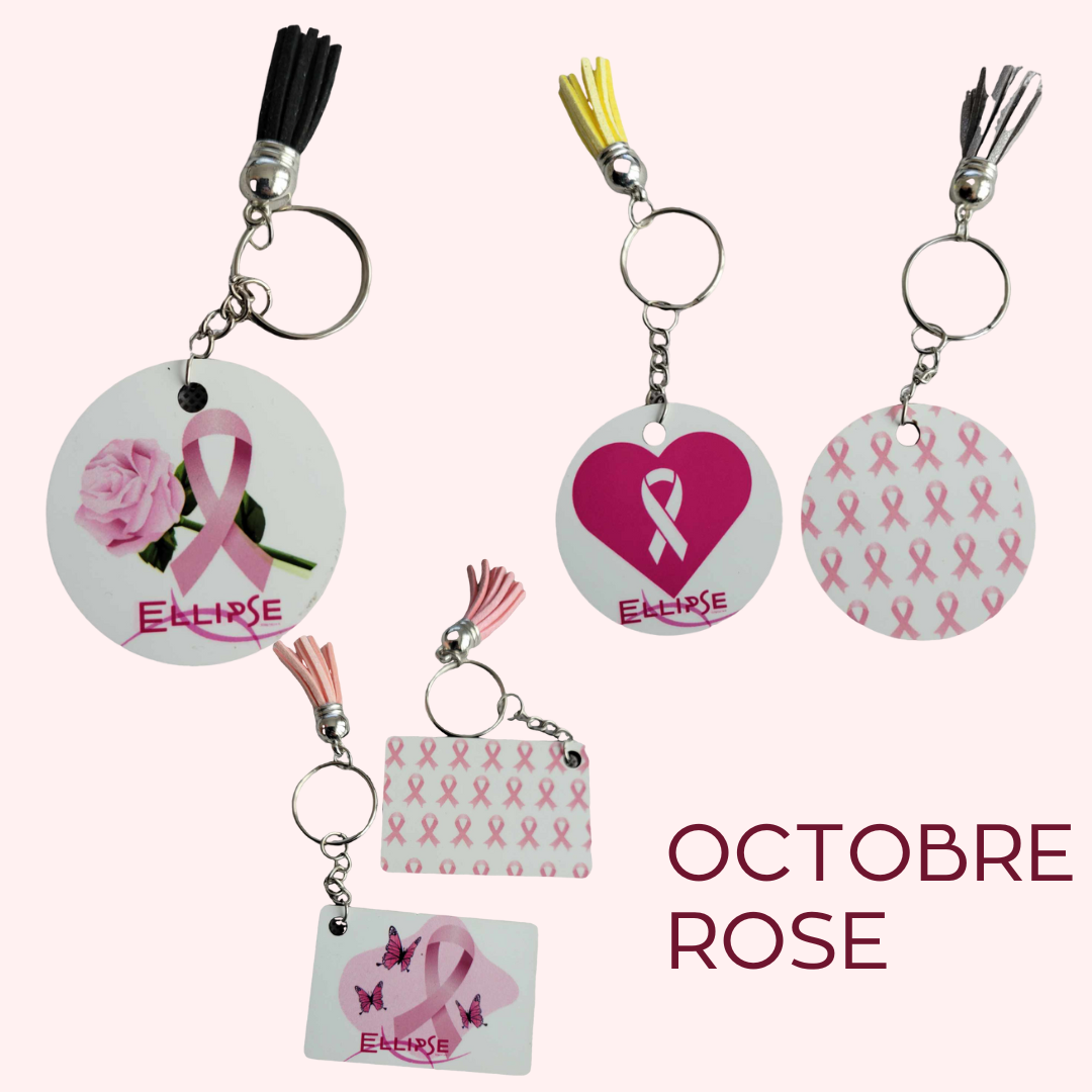 Porte-clés Octobre Rose