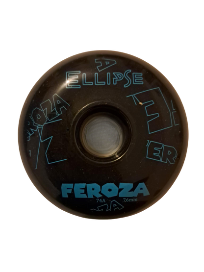 Roues Roller Hockey 74A Indoor – Feroza Ellipse Noir