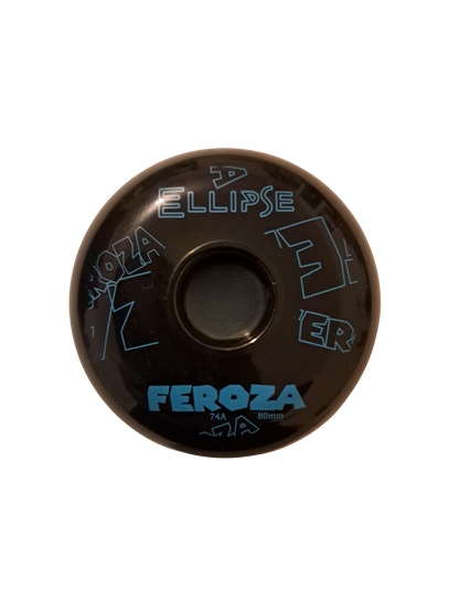 Roues Roller Hockey 74A Indoor – Feroza Ellipse Noir